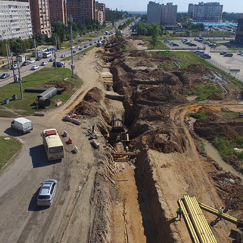 Сооружение автодороги в Правгороде